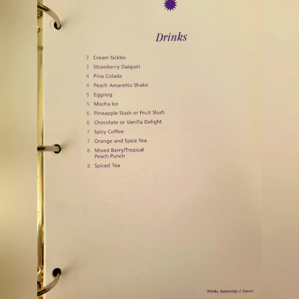 LA Lite Hard Cover Loose Leaf Cookbook Hundreds of Healthy Recipes